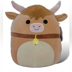 Squishmallows - Kellytoy - Calton the Highland Cow - 16 inch. Plush Toy.